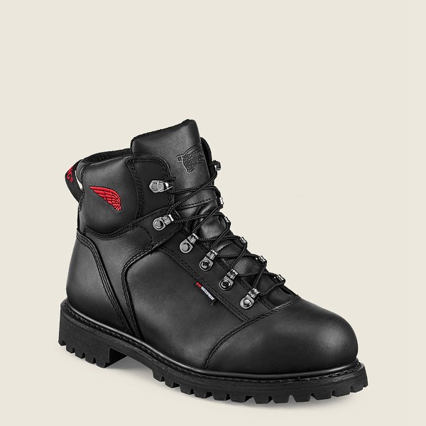 Red Wing Safety Bot Erkek - Truwelt - 6-Inch Waterproof Toe - Siyah - 93JFRDZPS